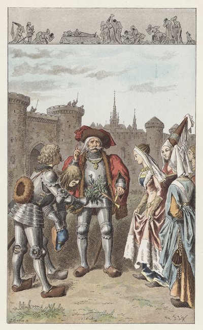 Het was Anne van Bretagne door Frederic Theodore (after) Lix