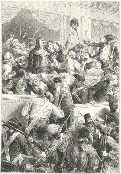 Opstand van 1 Prairial Jaar III, Parijs, 20 mei 1795 door Frederic Theodore (after) Lix