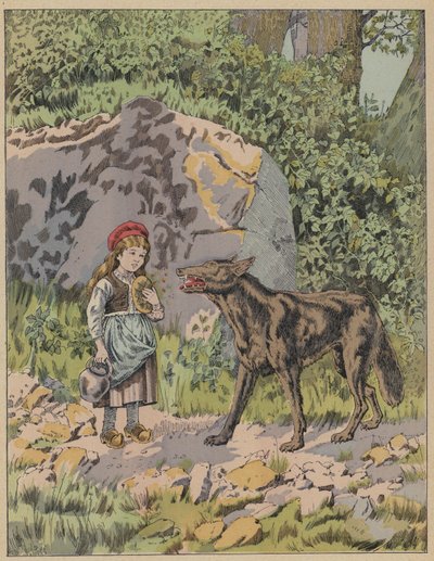 Le Petit Chaperon Rouge door Frederic Theodore (after) Lix