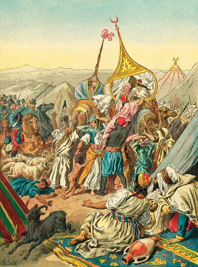 Verovering van de stam van Abd El Kader door Frederic Theodore Lix