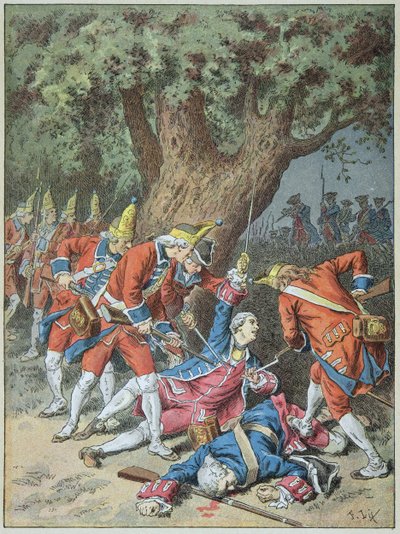 Dood van de Ridder van Assas op 16 oktober door Frederic Theodore Lix