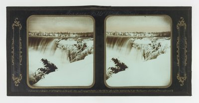 Niagara Falls Winter Uitzichten, Table Rock, Canadese Kant door Frederic and William Langenheim