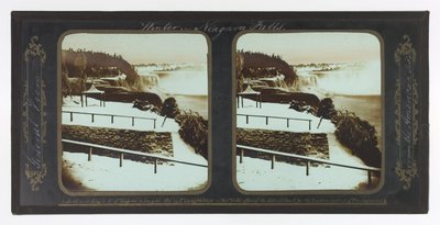 Winter Niagara Falls, Algemeen Uitzicht vanaf de Amerikaanse Kant door Frederic and William Langenheim