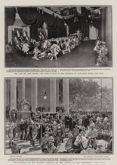 Begrafenis van Cecil Rhodes door Frederic de Haenen