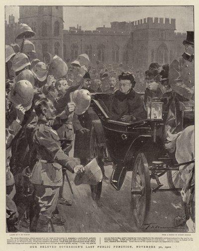 De Laatste Openbare Functie van Onze Geliefde Vorst, 30 november 1900 door Frederic de Haenen