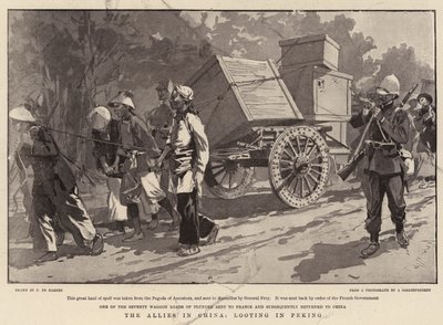 De Geallieerden in China, Plundering in Peking door Frederic de Haenen