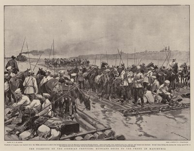 De gevechten aan de Siberische grens, Russen gaan naar het front in Mantsjoerije door Frederic de Haenen
