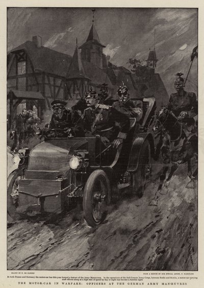 De Auto in de Oorlog, Officieren bij de Duitse Legermanoeuvres door Frederic de Haenen