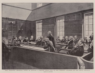Het Voorgestelde Keizerlijke Hof van Beroep, een Schets uit het Leven in de Huidige Kamer van de Privy Council door Frederic de Haenen