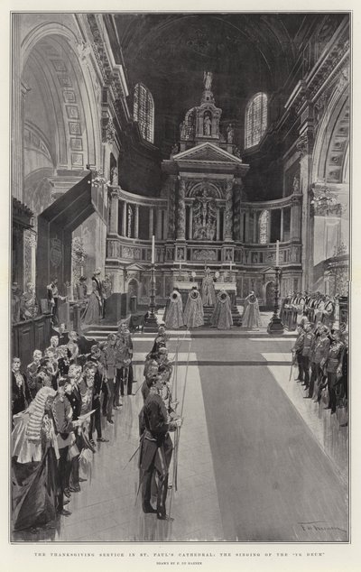 De dankdienst in de St. Paul