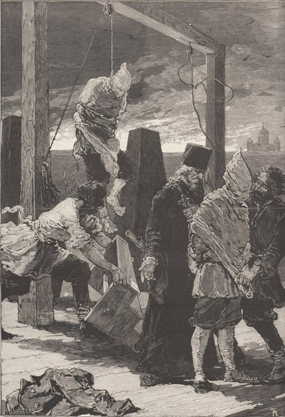De executie van Alexander Kvyatkovsky en Andrey Presnyakov op 16 november 1880 door Frederic de Haenen