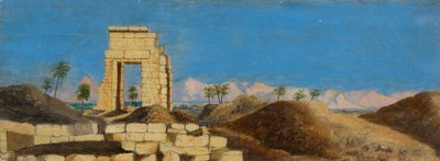 Ruïnes in de woestijn door Frederica Countess of Scarborough Drummond