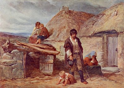 Een Ierse uitzetting door Frederick (after) Goodall