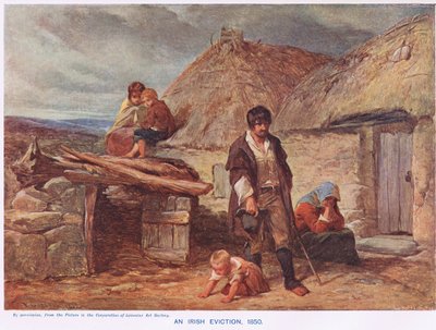 Een Ierse uitzetting, illustratie uit Cassell