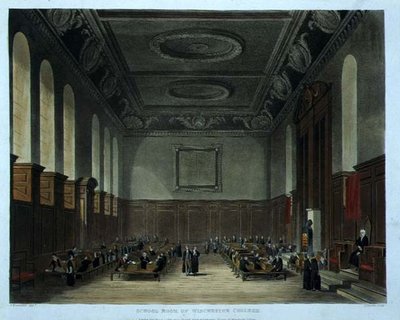 Schoollokaal van Winchester College, uit 