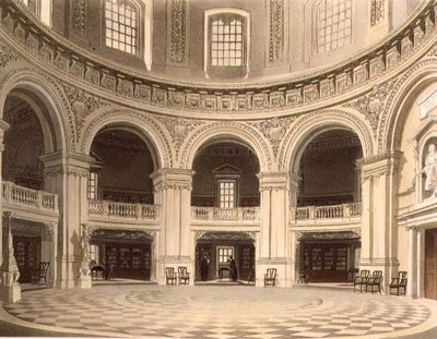 De koepel in de Radcliffe-bibliotheek, illustratie uit de 