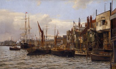 De Rivier bij Limehouse door Frederick A Winkfield