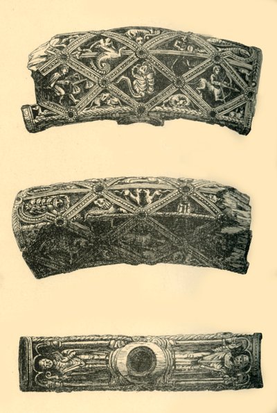 Hoofd van een Tau Kruis, c1140-1150, 1881 door Frederick Albert Slocombe