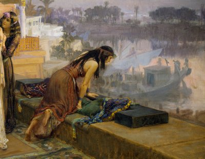 Cleopatra op de terrassen van Philae door Frederick Arthur Bridgman