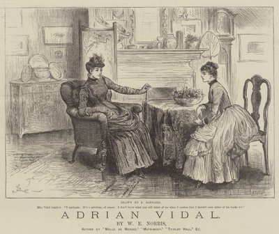 Adrian Vidal, door W E Norris door Frederick Barnard