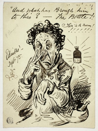 En Wat Heeft Hem Hiertoe Gebracht?-De Fles!! door Frederick Barnard