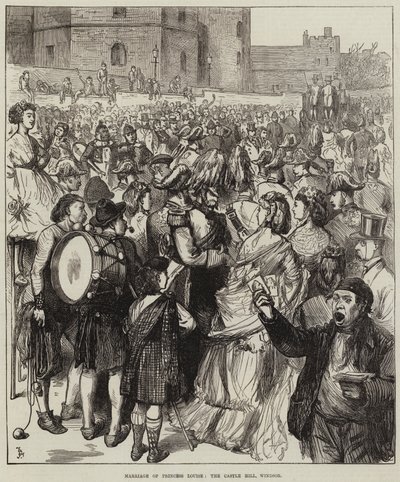 Huwelijk van Prinses Louise, de Castle Hill, Windsor door Frederick Barnard