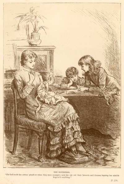 De gouvernante door Frederick Barnard