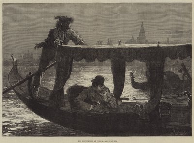 De huwelijksreis in Venetië door Frederick Barnard