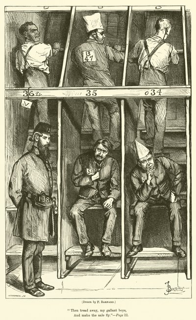 Het tredmill lied door Frederick Barnard