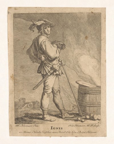 Vuur door Frederick Bloemaert