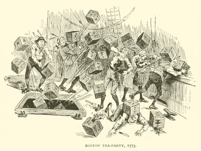 Boston Tea-Party, 1773 door Frederick Burr Opper