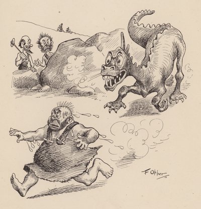 Onze Antediluviaanse Voorouders door F Opper: Nummer Vijf (litho) door Frederick Burr Opper