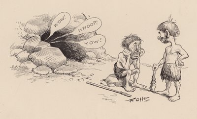 Onze Antediluviaanse Voorouders door F Opper: Nummer Vierenveertig (litho) door Frederick Burr Opper