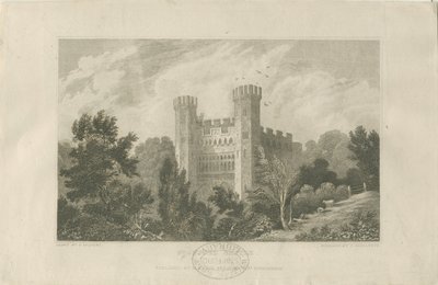 Kasteelkerk - Stafford Kasteel (gravure) door Frederick Calvert