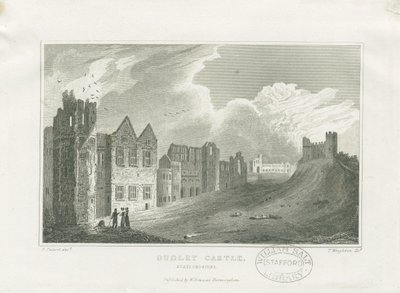 Dudley Castle - De Donjon door Frederick Calvert