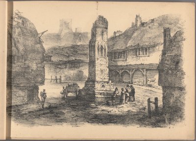 Een van een serie van zestig schetsen van cottages. Londen, 1825. door Frederick Calvert