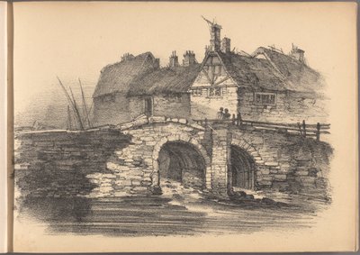 Een van een serie van zestig schetsen van cottages. Londen, 1825. door Frederick Calvert