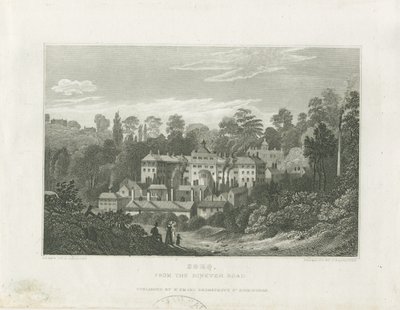 Soho Fabriek vanaf de Ninevah Road (staalgravure) door Frederick Calvert