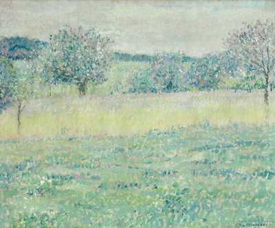 Landschap van Giverny door Frederick Carl Frieseke