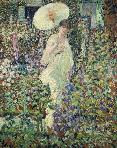 Zon en wind door Frederick Carl Frieseke
