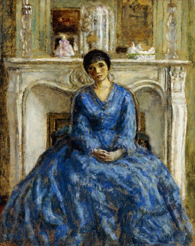 De Blauwe Jurk door Frederick Carl Frieseke