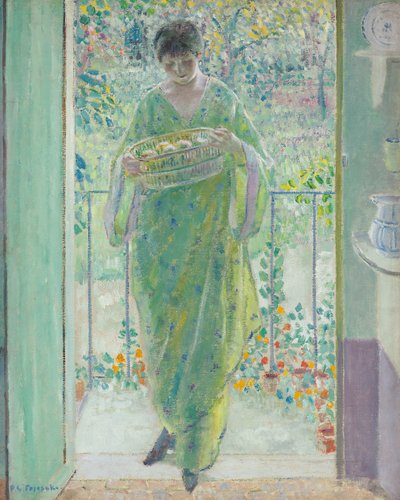 De keukendeur door Frederick Carl Frieseke
