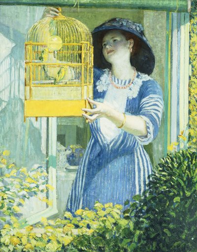 Het Open Raam door Frederick Carl Frieseke