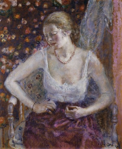 Vrouw Kleedt Zich Aan door Frederick Carl Frieseke