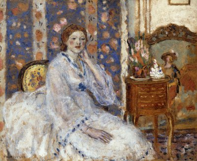 Vrouw Zittend in een Fauteuil door Frederick Carl Frieseke