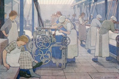 Britse Industrieën, Katoen door Frederick Cayley Robinson