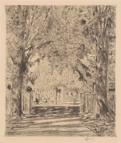 Een idylle in Easthampton door Frederick Childe Hassam