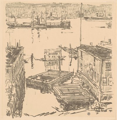 Noordelijke Rivier door Frederick Childe Hassam