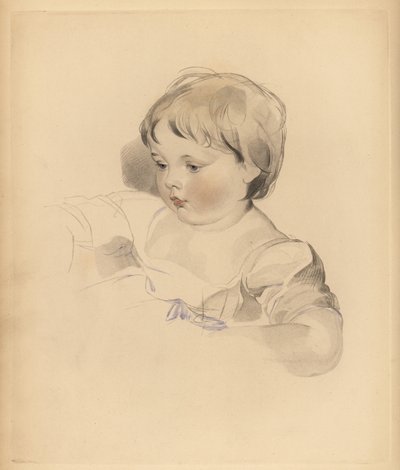 Portret van Rowland Bloxam, neef van Sir Thomas Lawrence door Frederick Christian Lewis