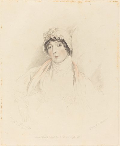 Lucy Lawrence door Frederick Christian Lewis I after Sir Thomas Lawrence